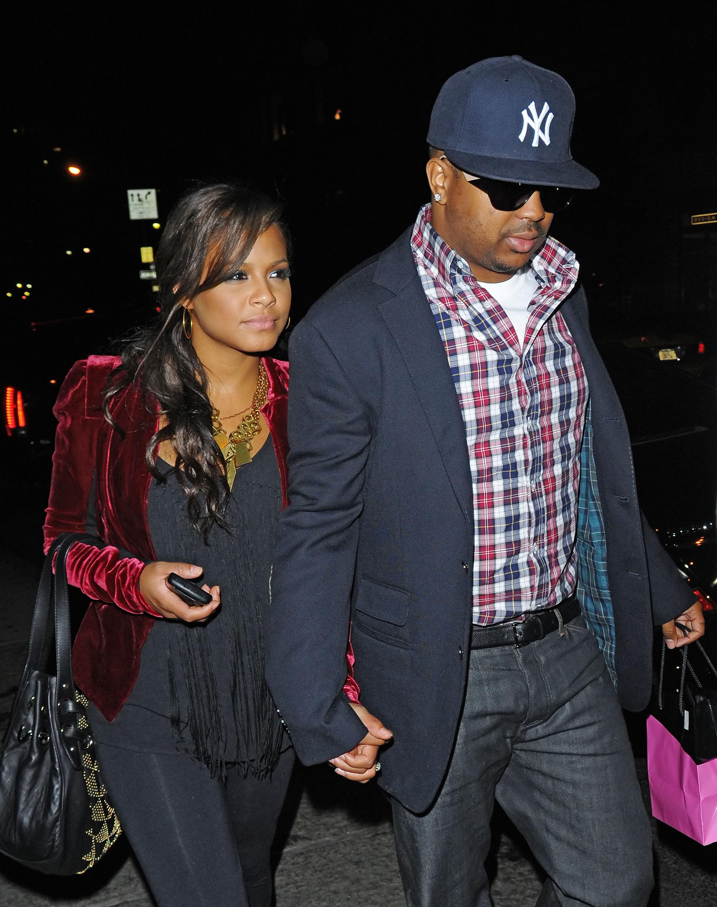 Christina Milian and The Dream have dinner at Mr Chow in NYC