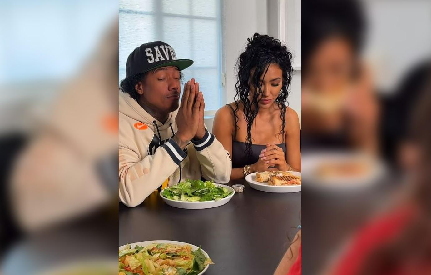 nick cannon bre tiesi fans hysterics dinner blunder skit