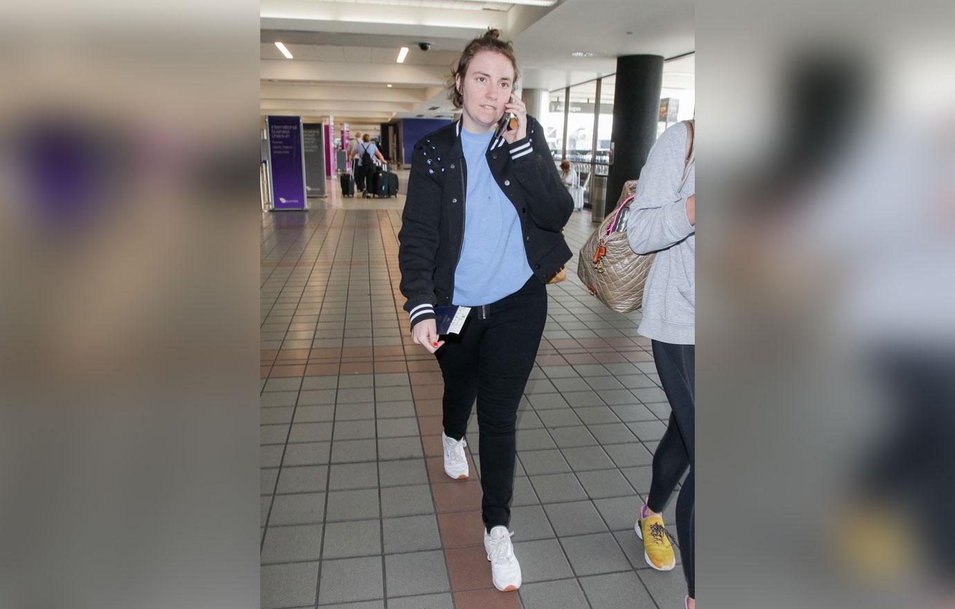 Lena Dunham in LAX airport