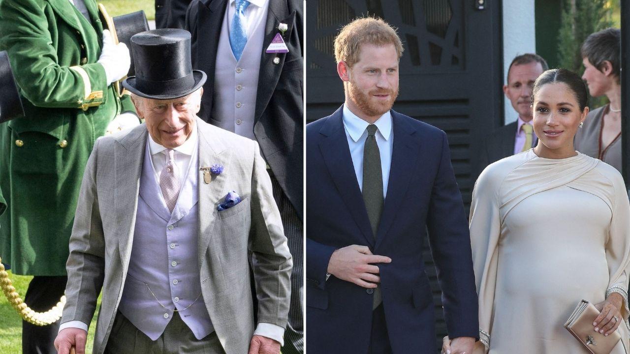 image of harry and meghan/ Charles 