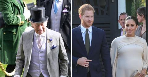 image of harry and meghan/ Charles