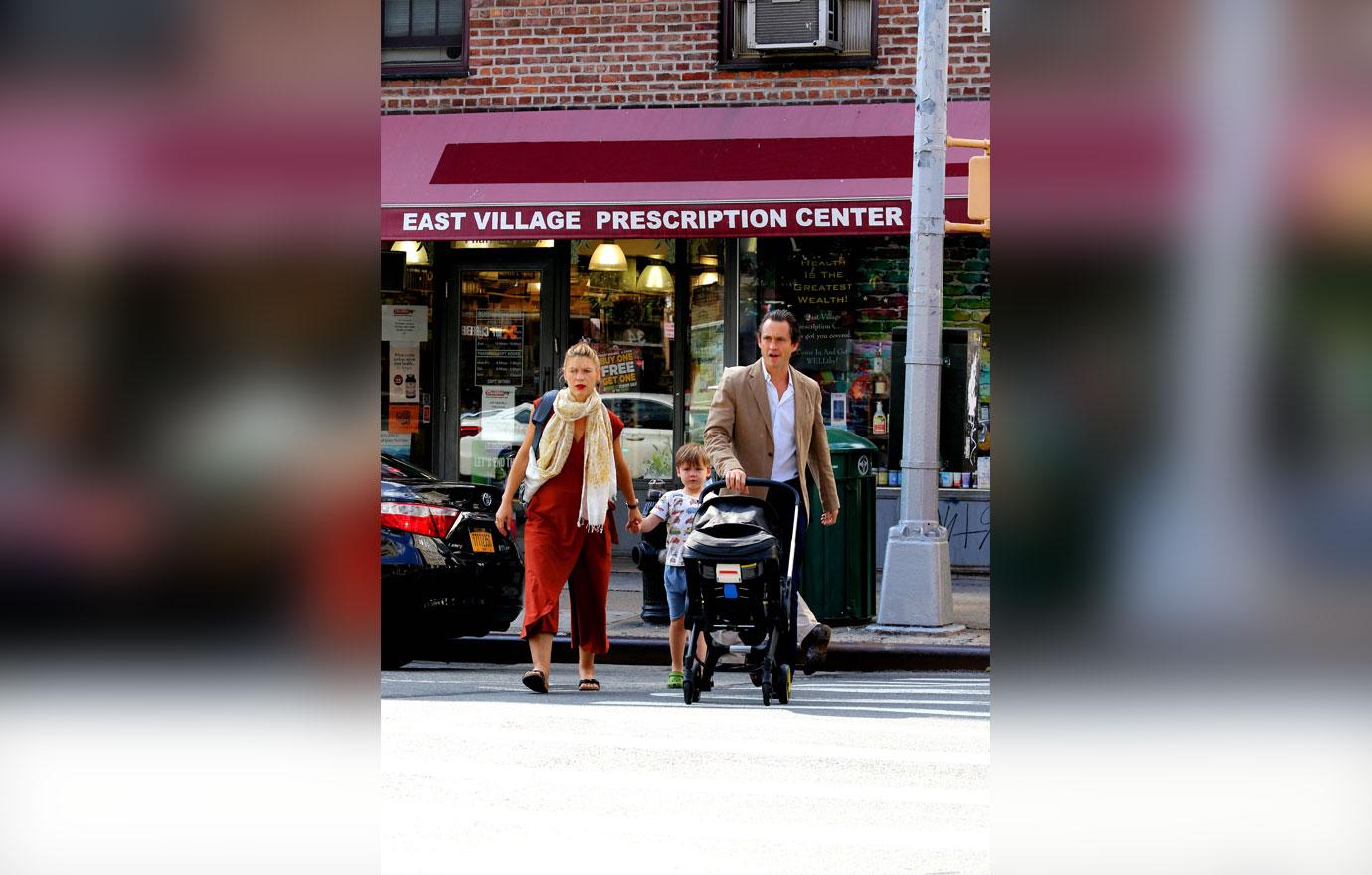 Claire Danes steps out after giving birth