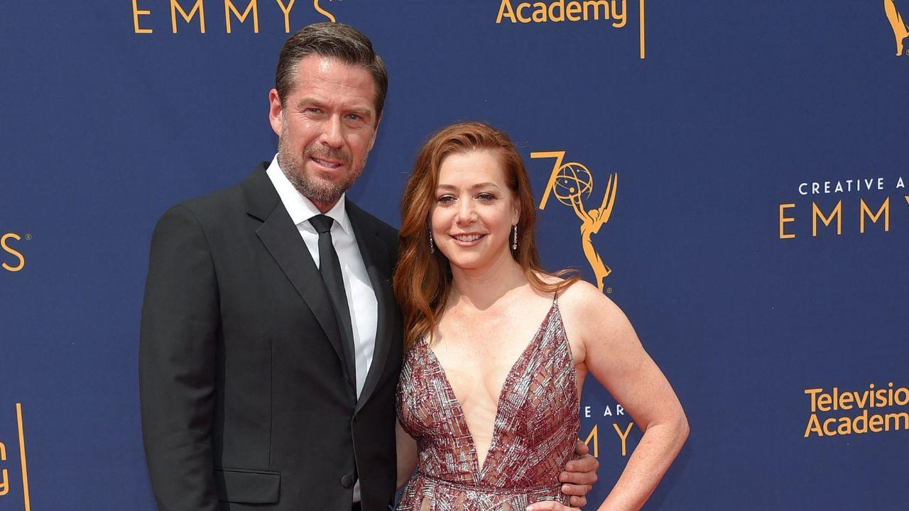 Image of Alyson Hannigan and husband Alexis Denisof