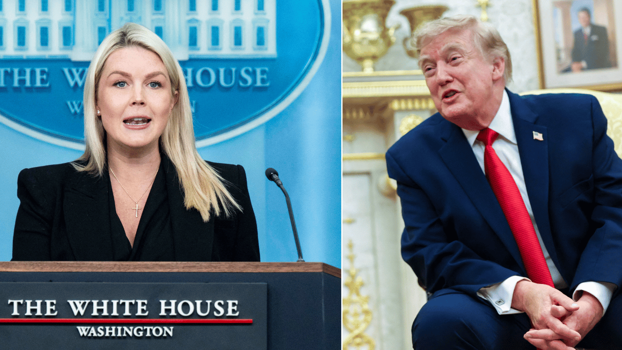 Karoline Leavitt; Donald Trump 