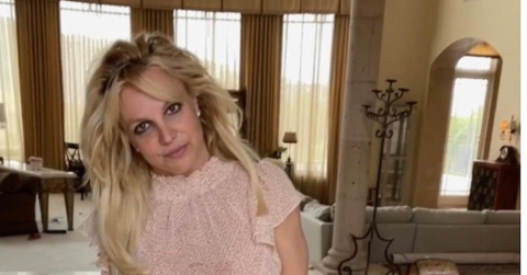 britney spears fearful split braless