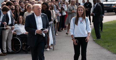 Photo of Donald Trump and Kai Trump