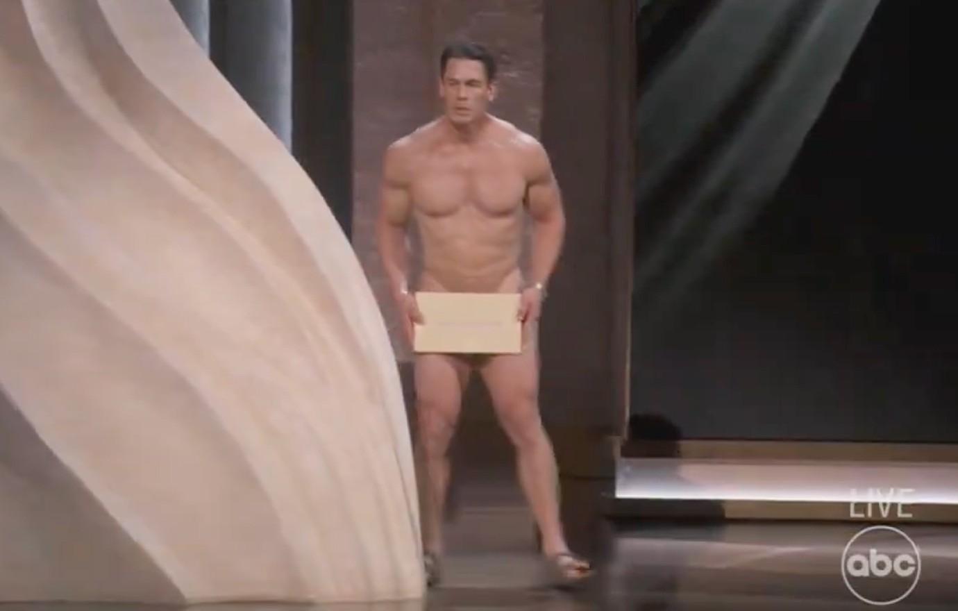 john cena strips down hilarious skit  oscars