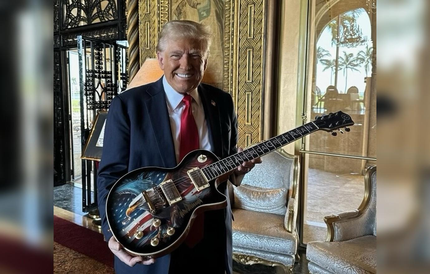 donald trump roasted selling limited edited guitar  election