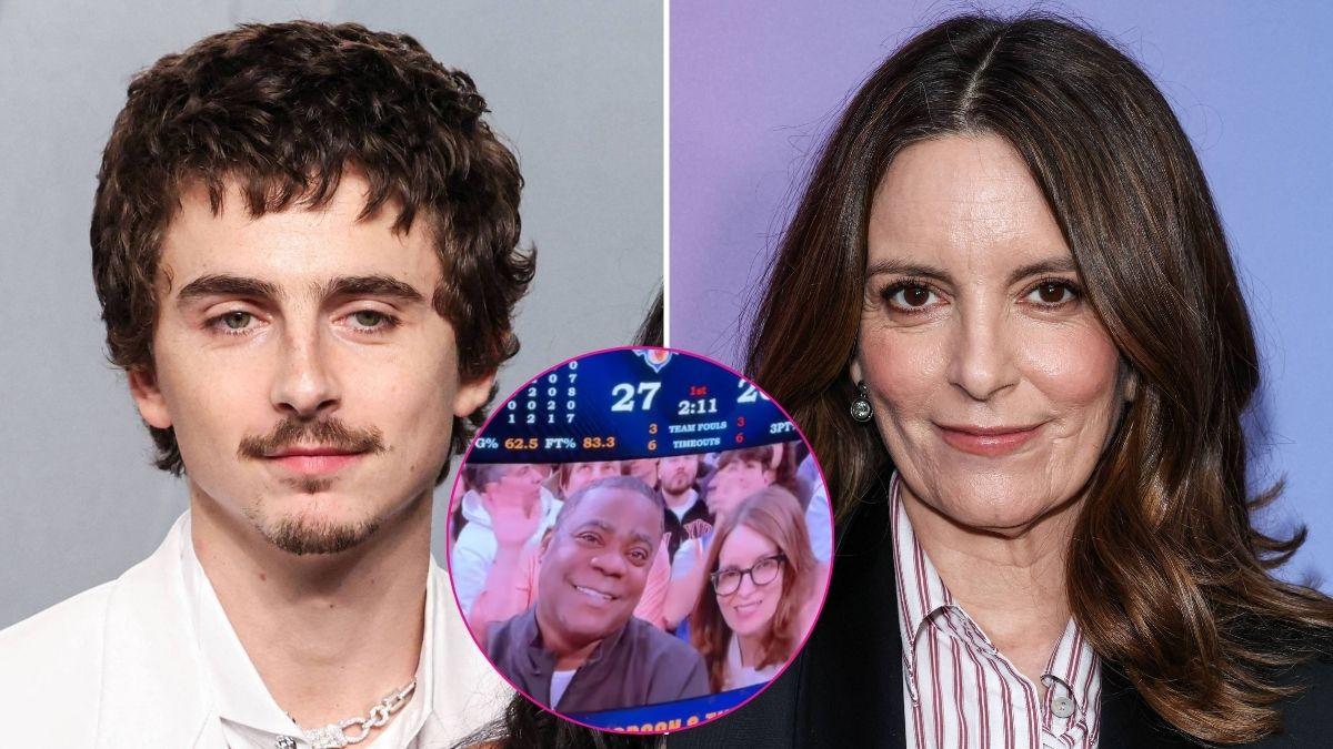 Photo of Timothée Chalamet and Tina Fey