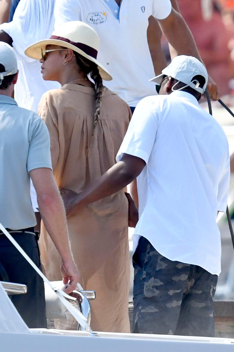 Beyonce and Jay Z enjoy family time with daughter Blue Ivy on a boat in Italy