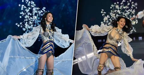 Ming Xi Apoligzed Falling Victroria's Secret Fashion Show