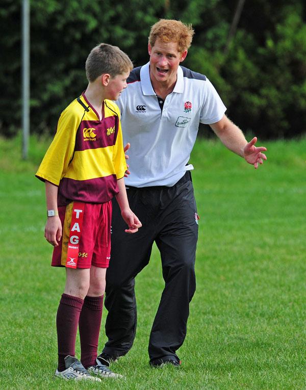 Prince harry instructing