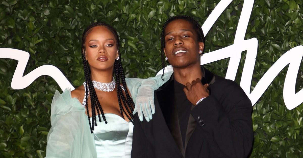 Rihanna shows off growing baby bump with A$AP Rocky at Louis