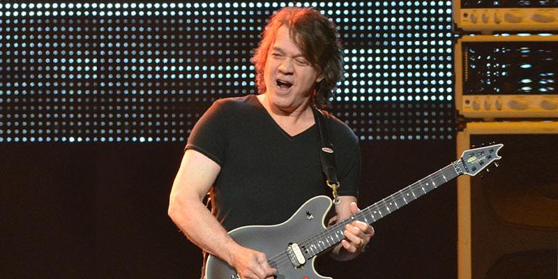 Musician Eddie Van Halen (playing Guitar) has died