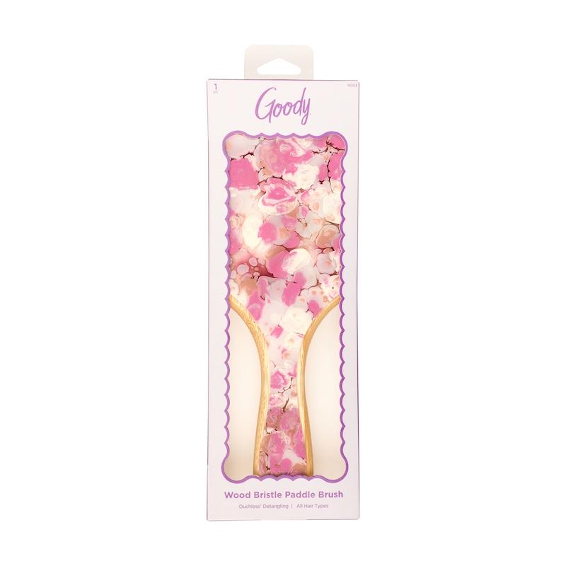 gdy marble mane paddle brush rose ct
