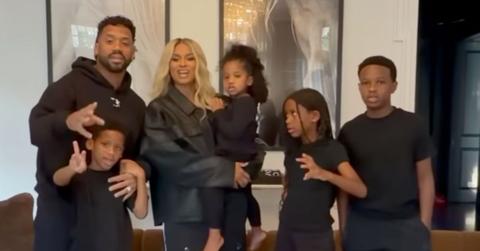 Photo of Ciara and Russell Wilson with their kids