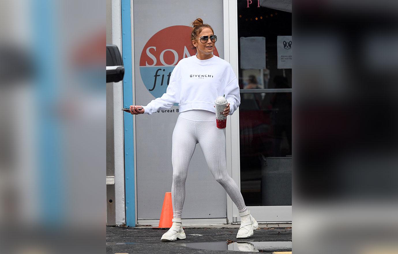 Jlo white outlet leggings