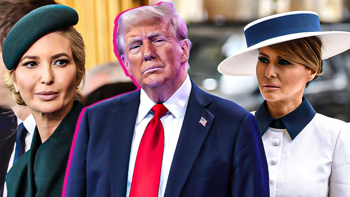 pic of Ivanka, Donald and Melania Trump.