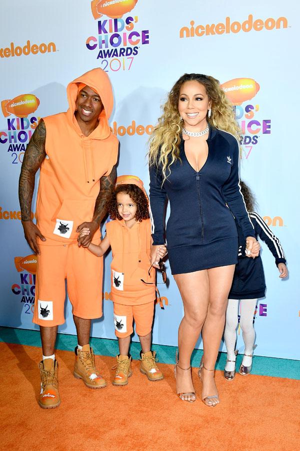 Nick cannon mariah carey match twins kids choice awards 04