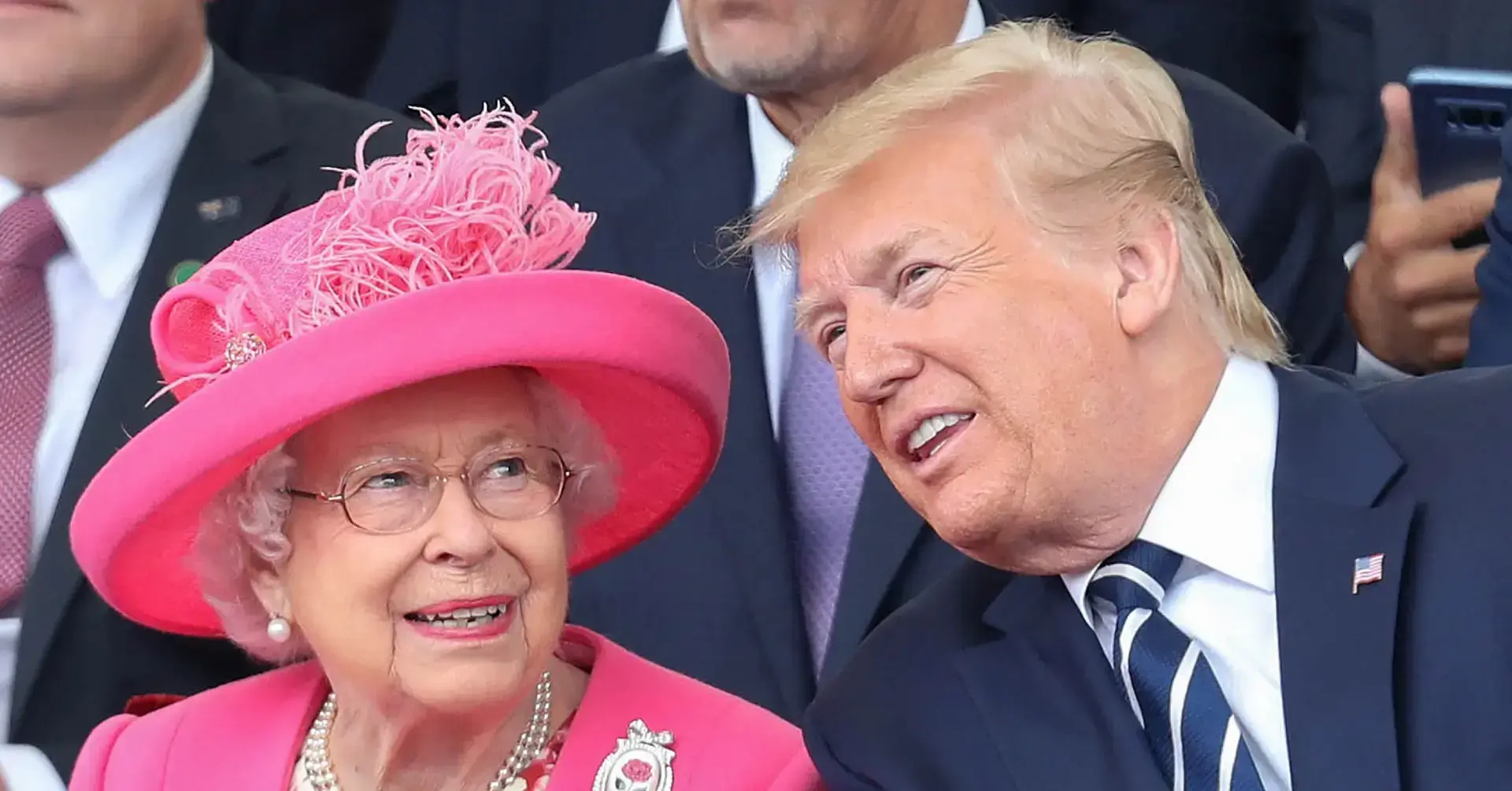 image of Donald Trump claimed he had 'great chemistry' with the Queen.