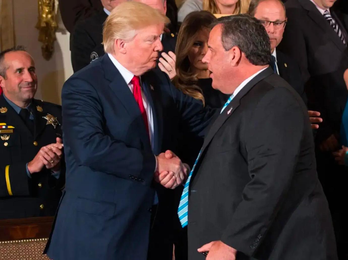 chris christie donald trump age physical fight weight