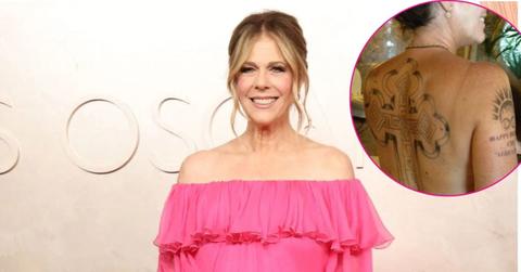 Split photo of Rita Wilson