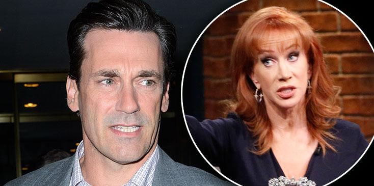 Kathy griffin jon hamm feud drinking