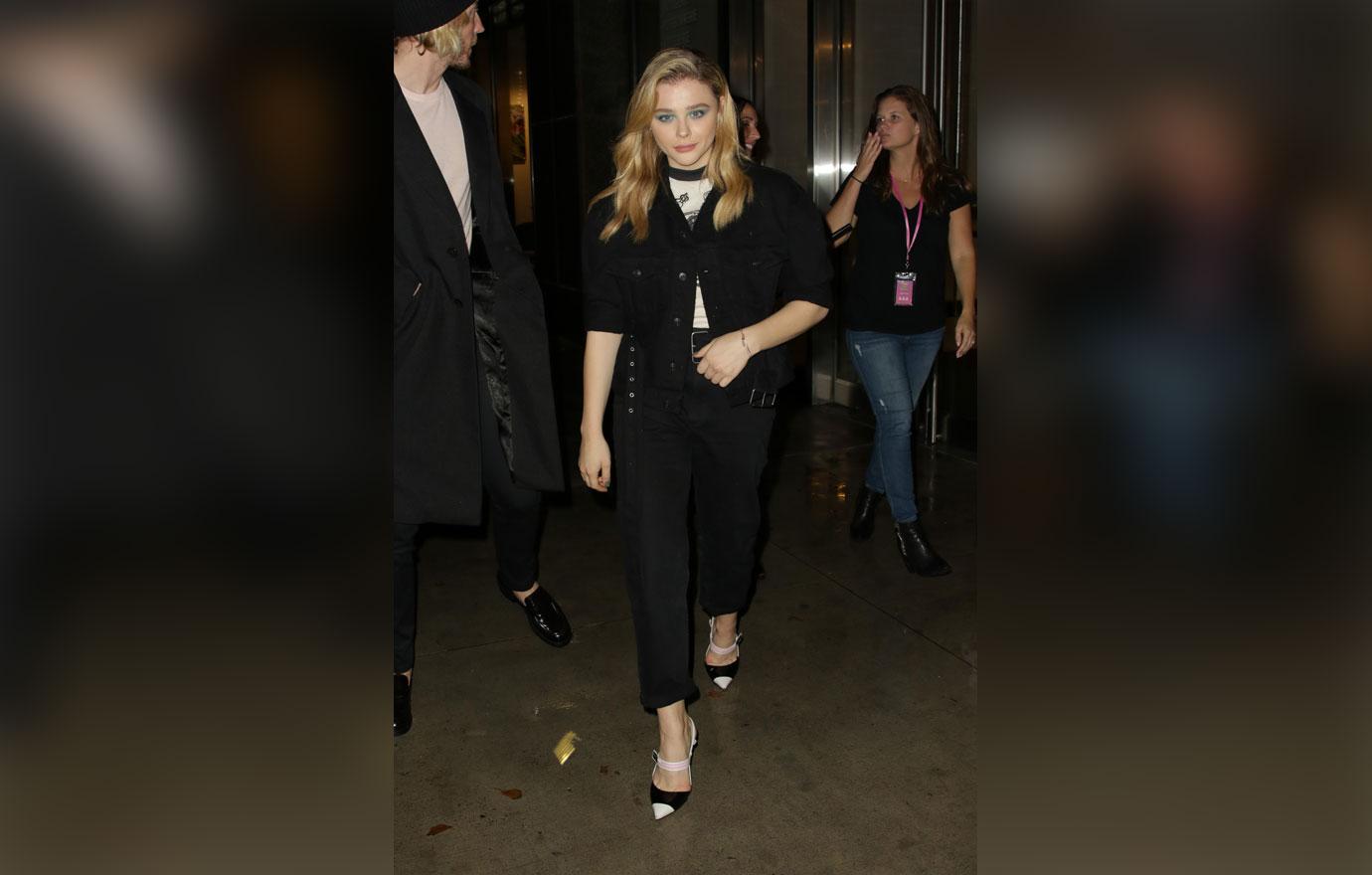 Chloë Grace Moretz seen leaving a private party in NYC