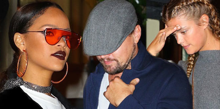 Rihanna leonardo dicaprio reunite dinner nina agdal nyc hero