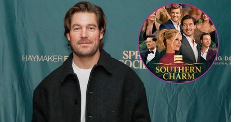 Photo of Craig Conover and 'Southern Charm' key art.