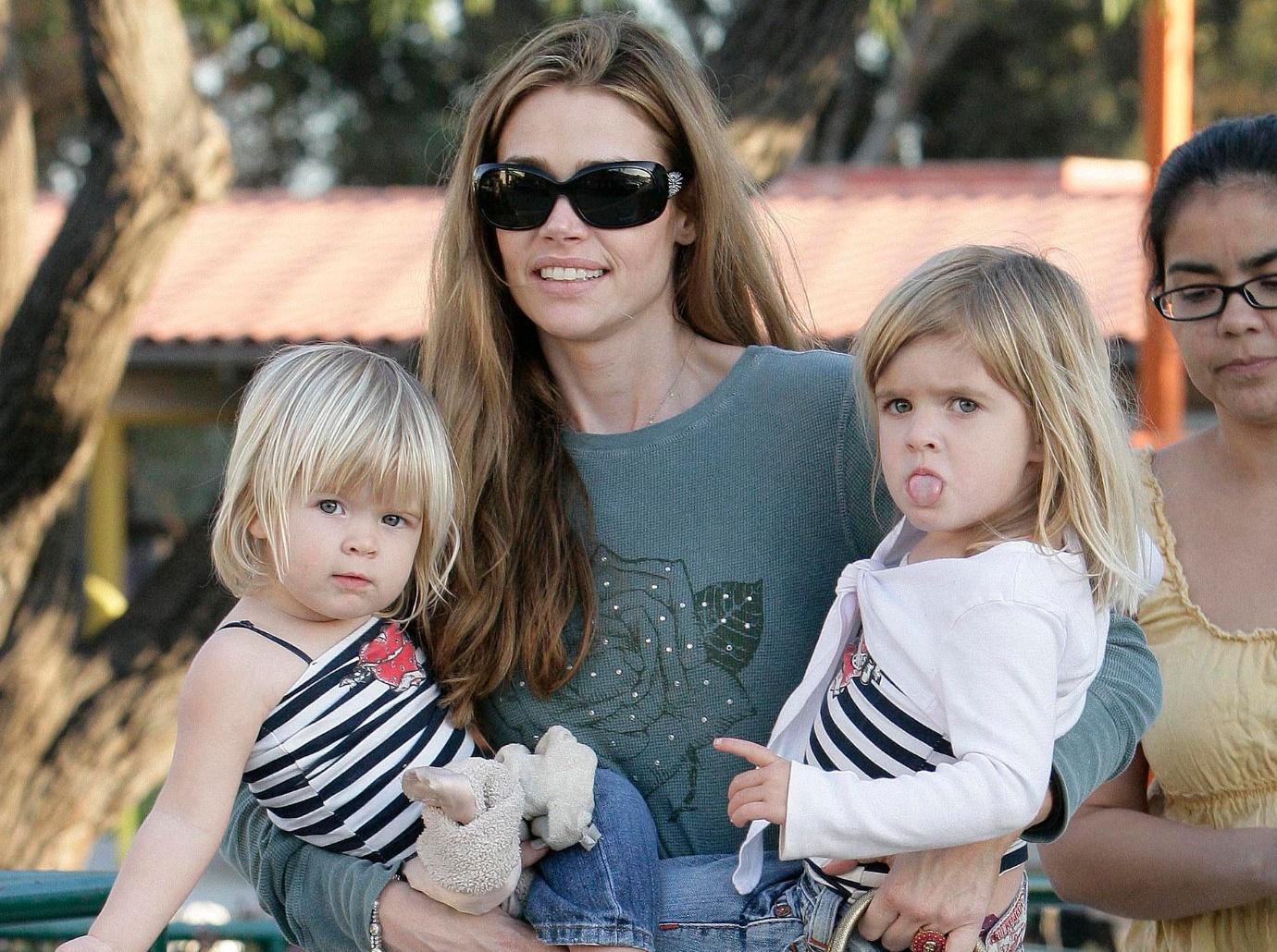 denise richards lied daughters charlie sheens addiction struggles