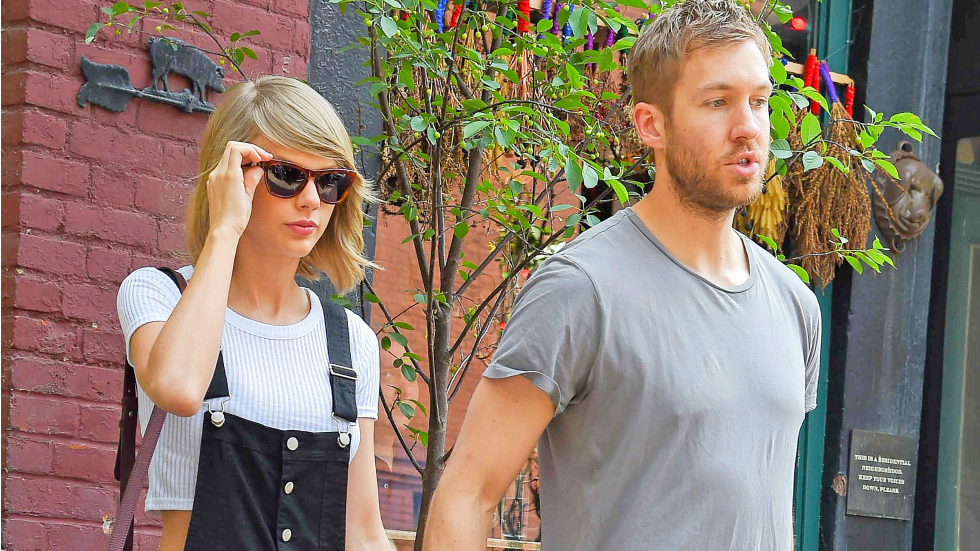 Taylor swift calvin harris holding hands