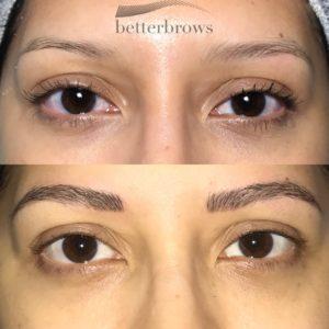 microblading eyebrows  x