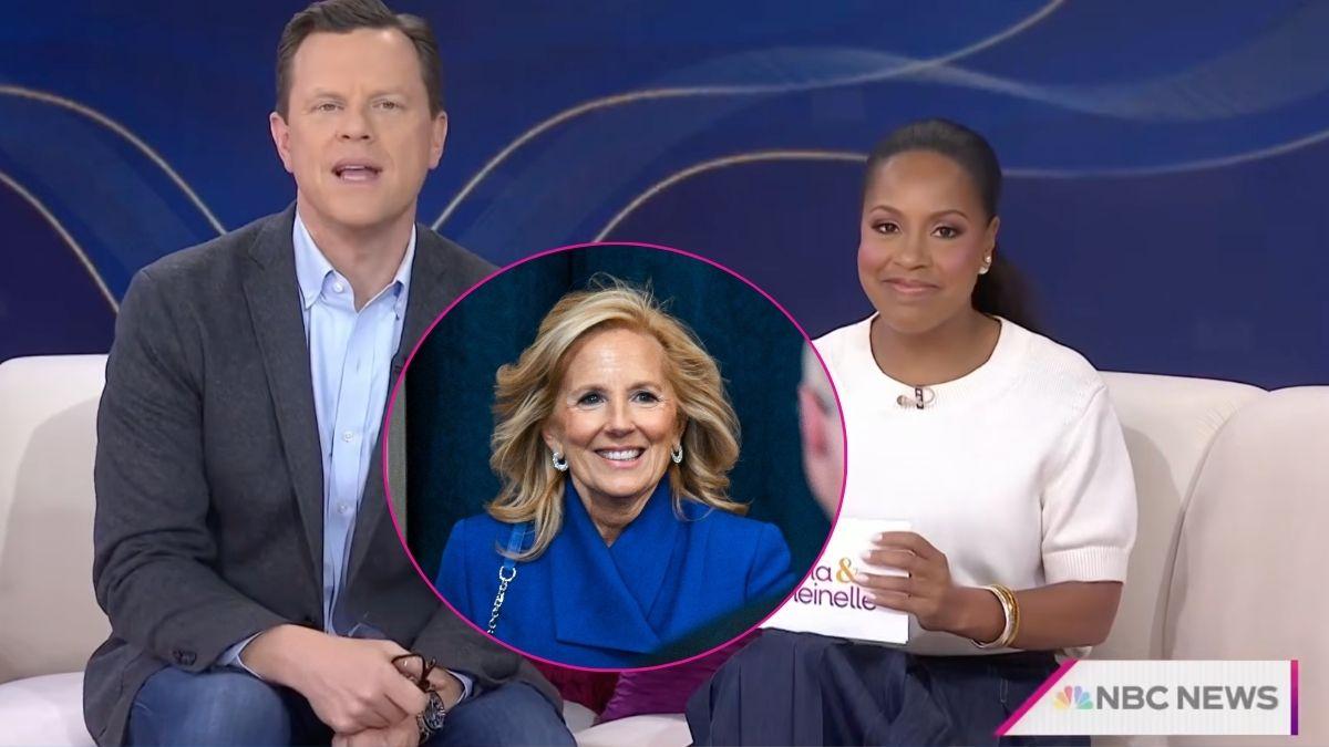 Photo of Willie Geist, Sheinelle Jones and Jill Biden
