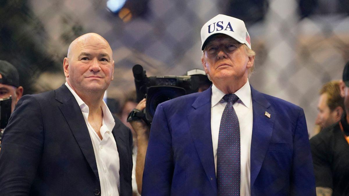 image of Donald trump and dana white