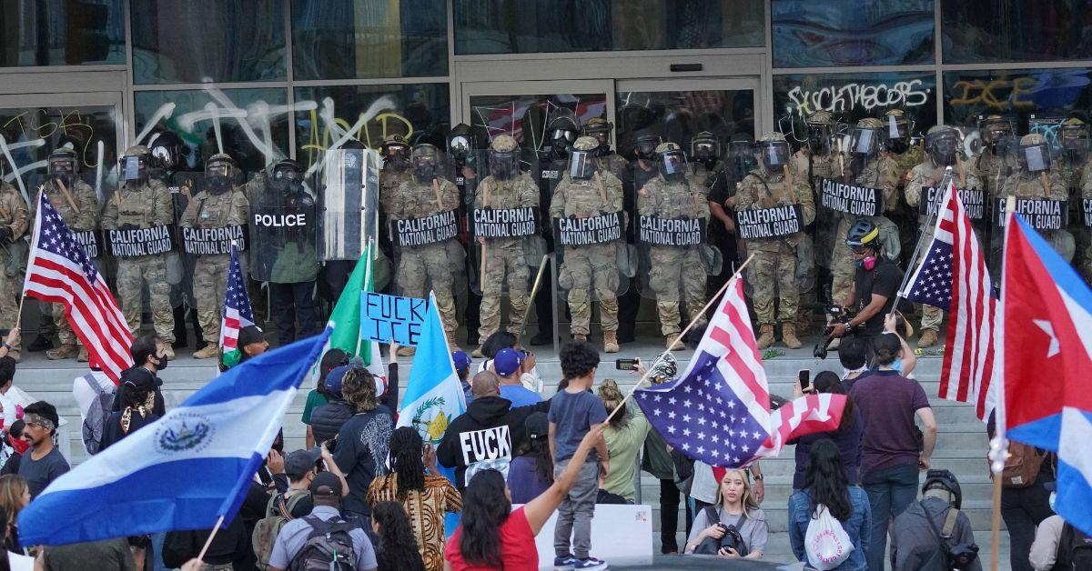 Photo of Anti-ICE protesters
