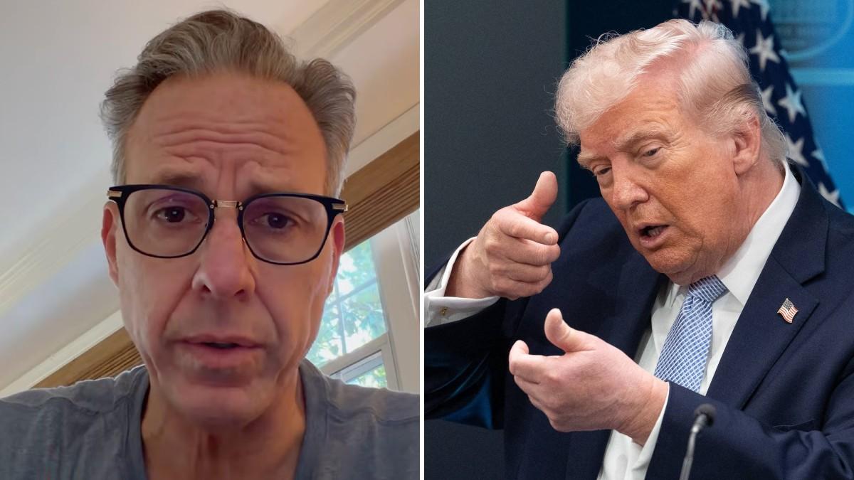 split of Jake Tapper, Donald Trump.