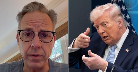 split of Jake Tapper, Donald Trump.