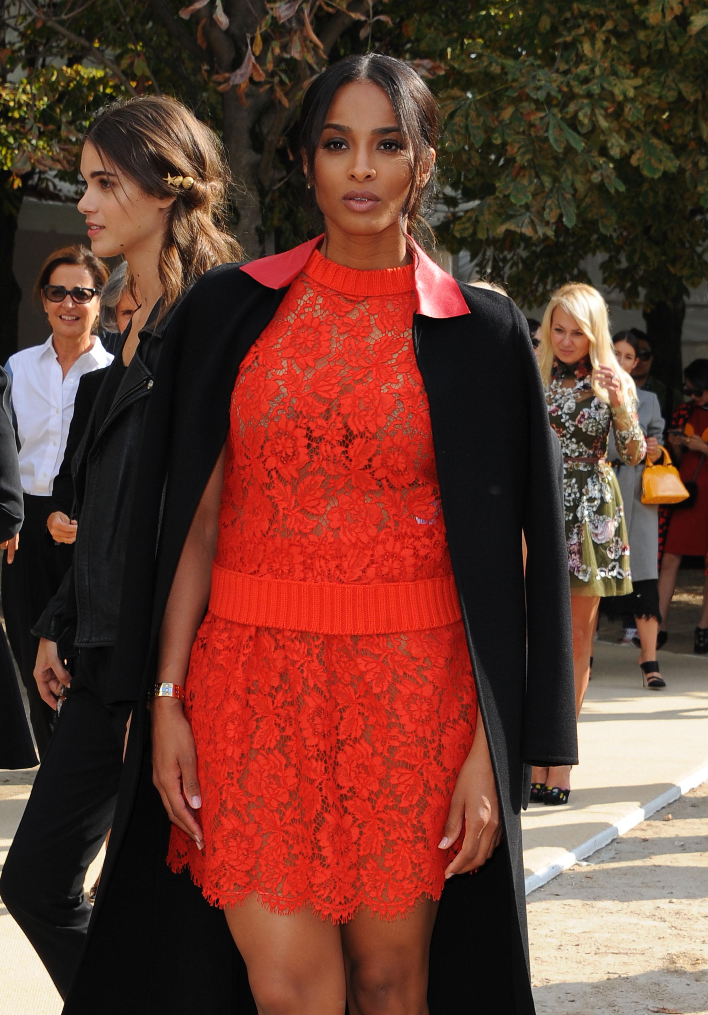 Celebrities attend the Valentino Fashion Show in Paris