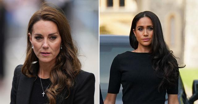 kate middleton shot icy glares at meghan markle to freeze her out expert pp