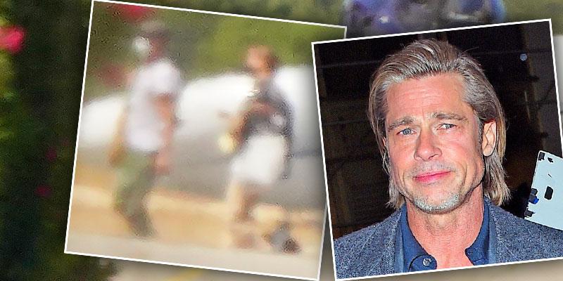 Brad Pitt Spotted Kissing German Model Nicole Poturalski: Photos