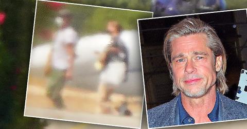 //brad pitt kissing german model mary Poturalski france