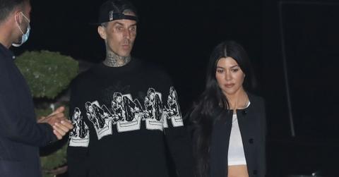 travis barker kourtney kardashian birthday pda