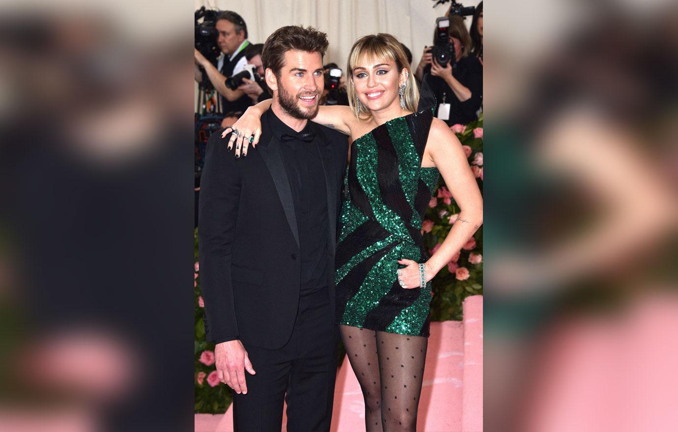 Liam Hemsworth And Miley Cyrus At Met Gala