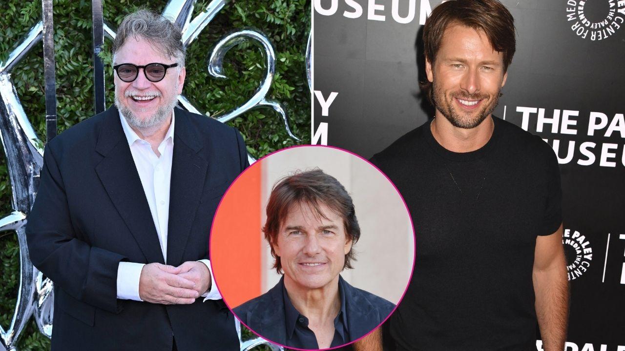 Images of Guillermo del Toro, Tom Cruise and Glen Powell