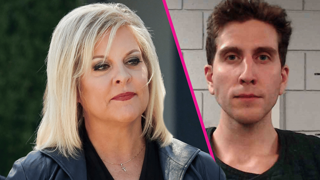Composite photo of Nancy Grace and Bryan Kohberger.