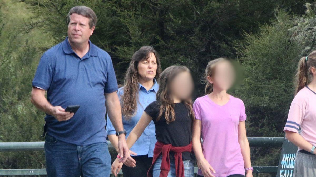 image of Michelle Duggar shamed the man for asking questions about her son and daughter-in-law's arrests.
