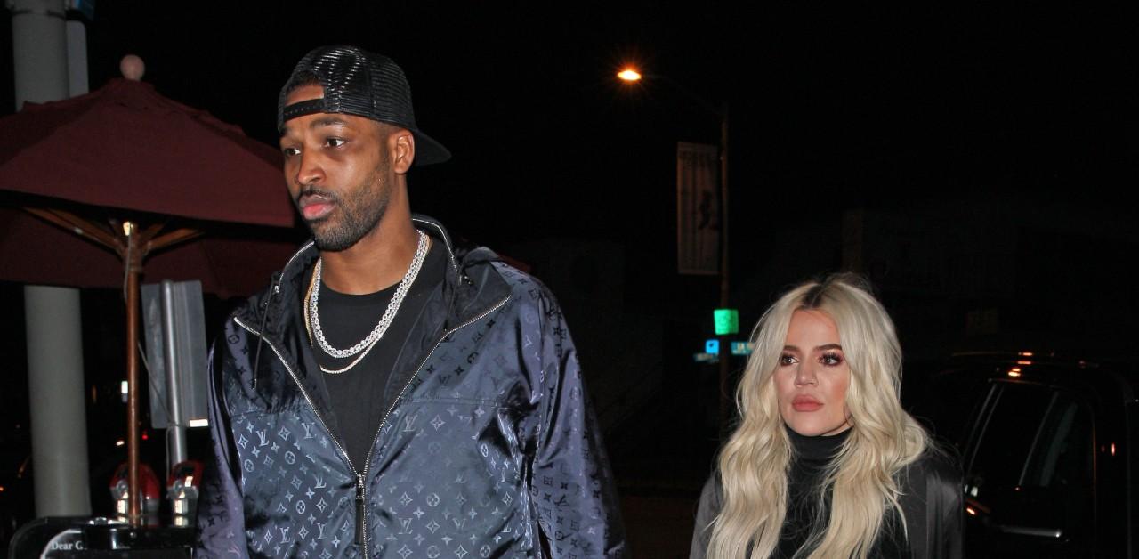 khloe kardashian spending time tristan thompson after his moms death