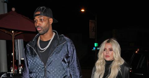 khloe kardashian spending time tristan thompson after his moms death
