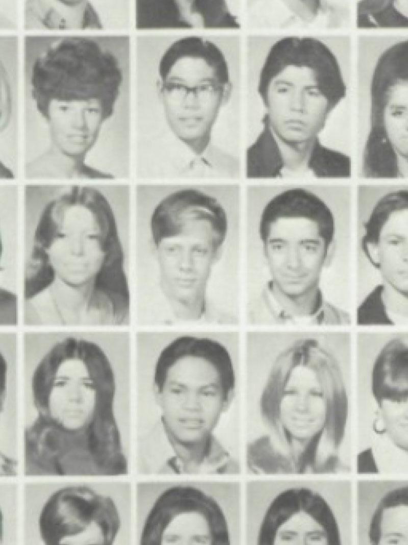 Las Vegas massacre gunman Stephen Paddock can be revealed as a geeky teen in a photo taken from his high school yearbook.